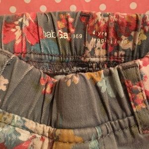 Kids flowered jeans